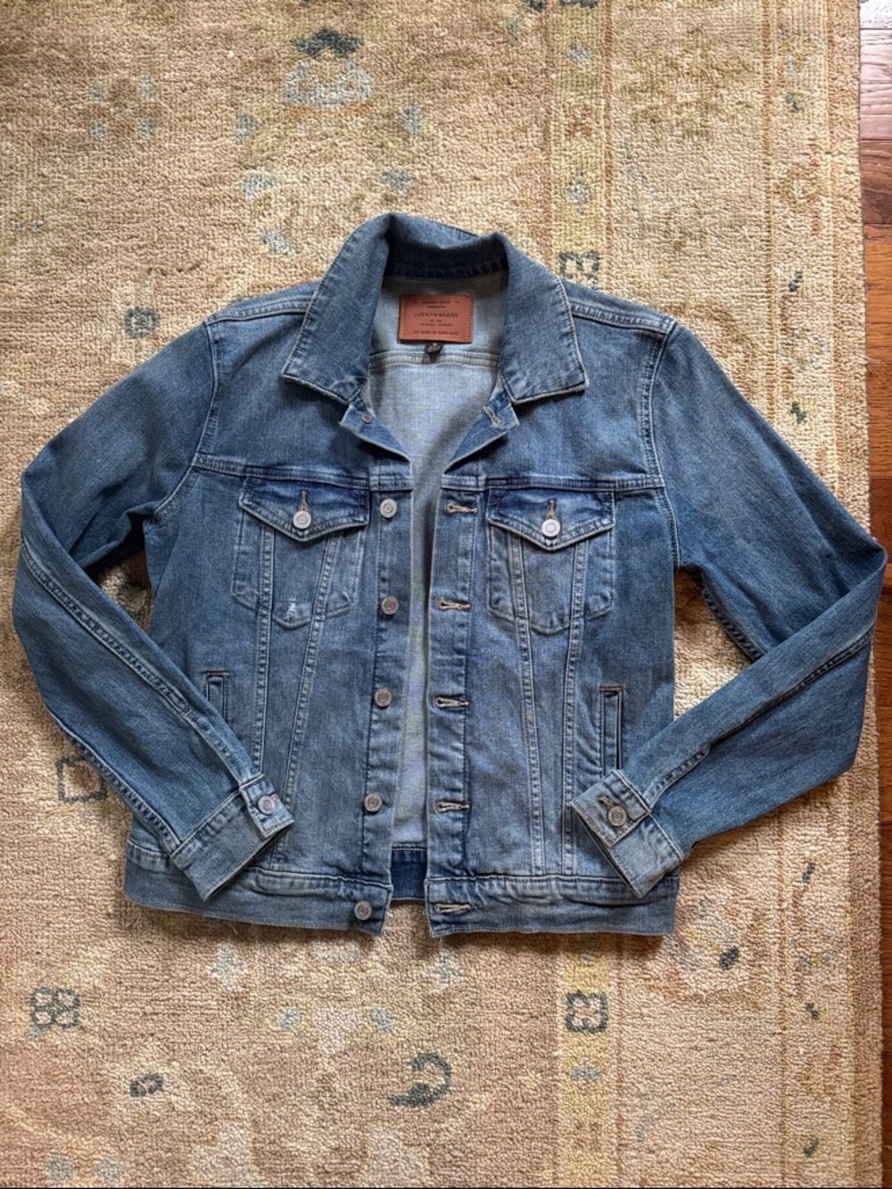 Lucky 🍀 Brand Tomboy Trucker Denim Jacket - Button Front Medium